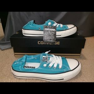 NWT TEAL LOW TOP CONVERSE